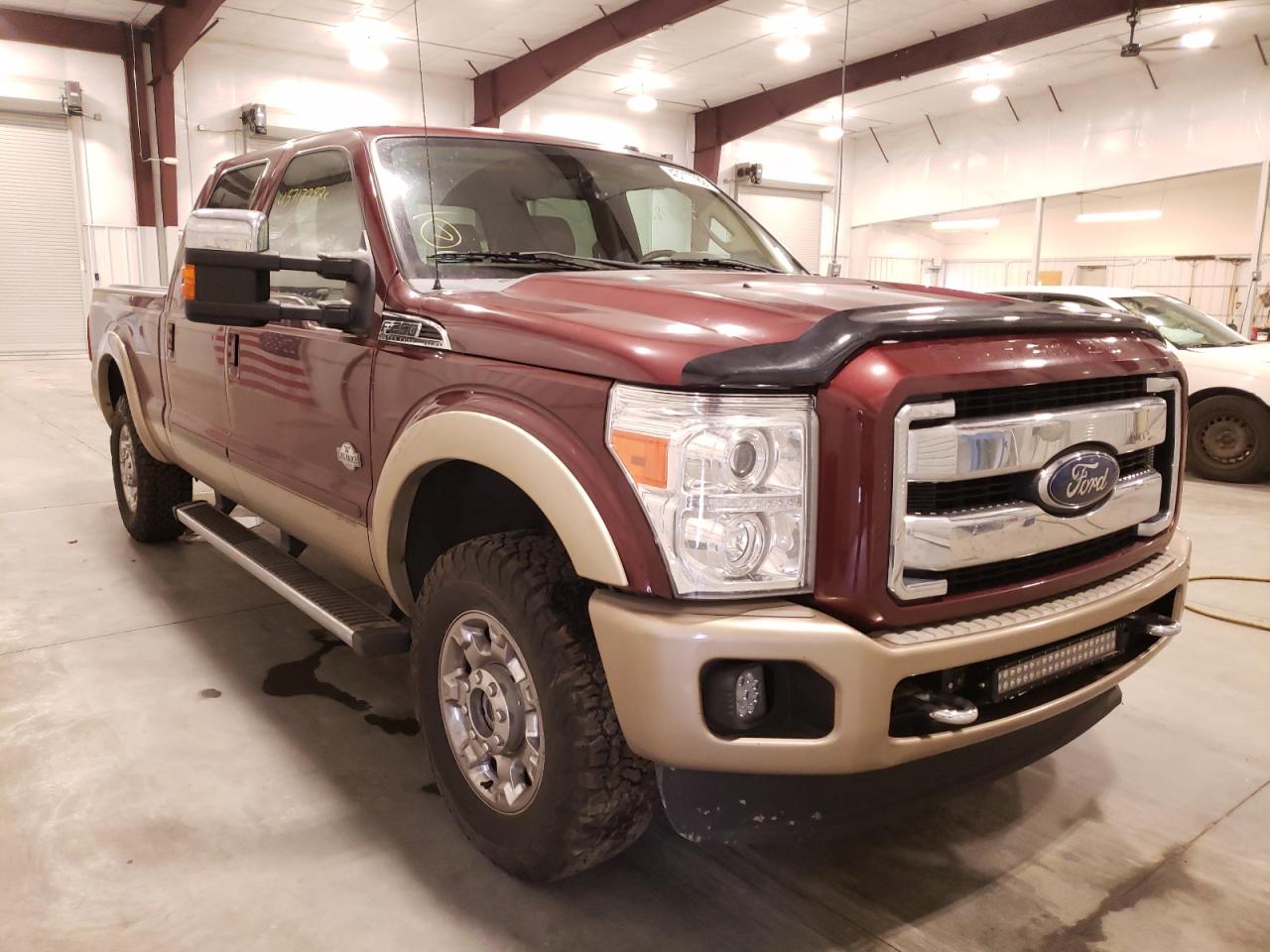 FORD F250 SUPER 2012 with VIN 1FT7W2BT1CED09337 - Photo from auction