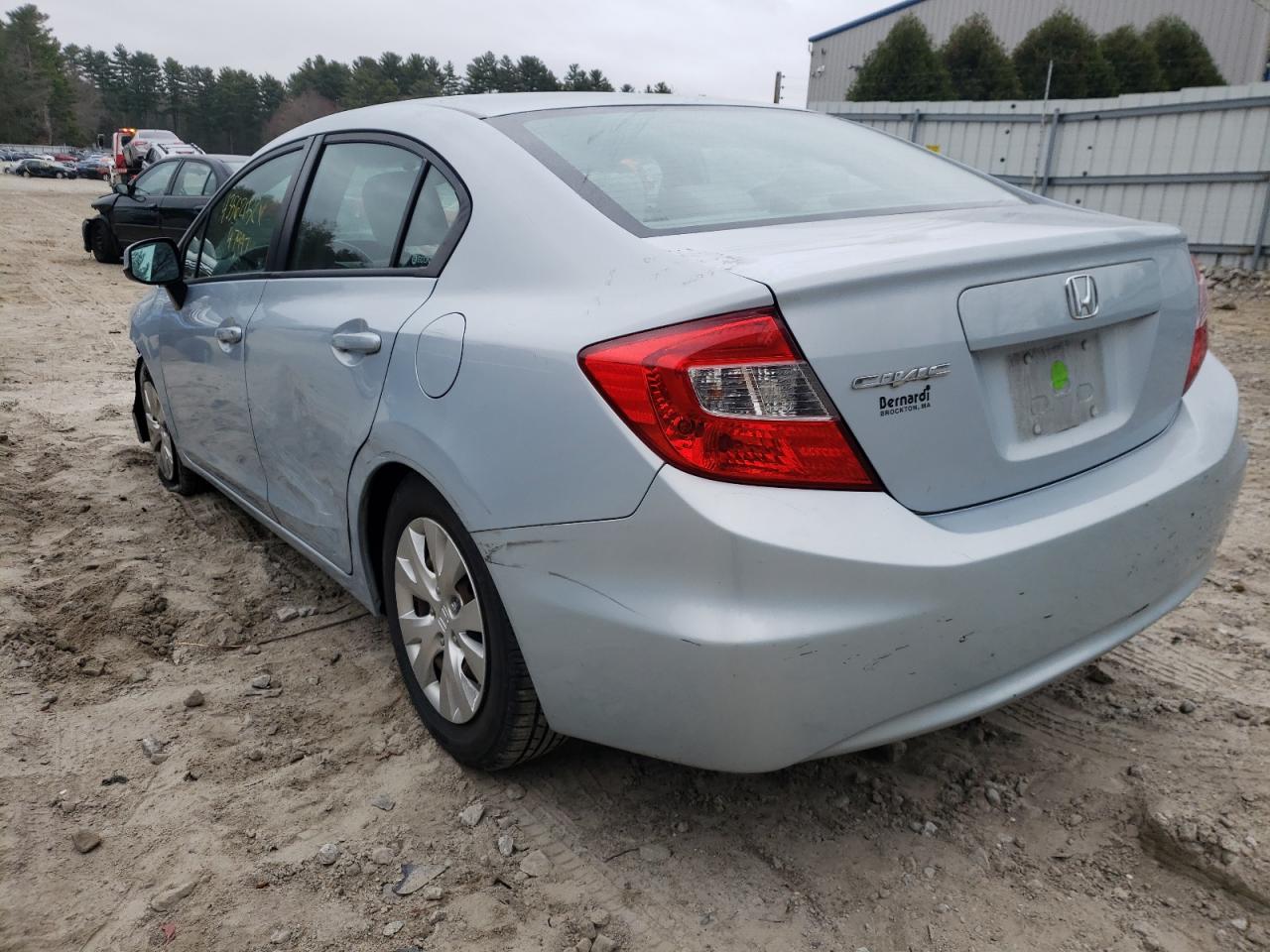 Photo 3 from auction – 2012 HONDA CIVIC LX with VIN 2HGFB2F54CH579045