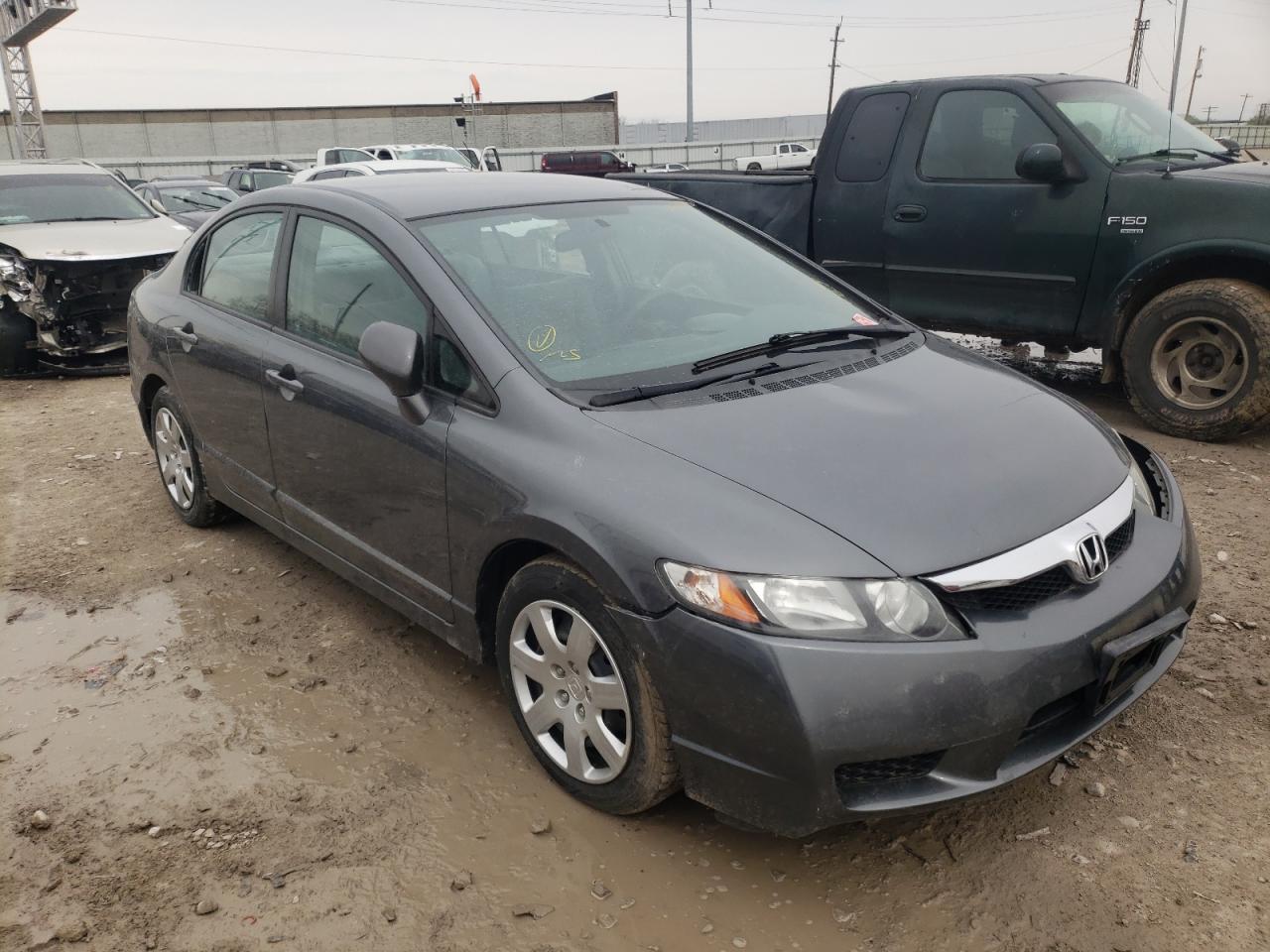 HONDA CIVIC LX 2011 with VIN 19XFA1F53BE000889 - Photo from auction