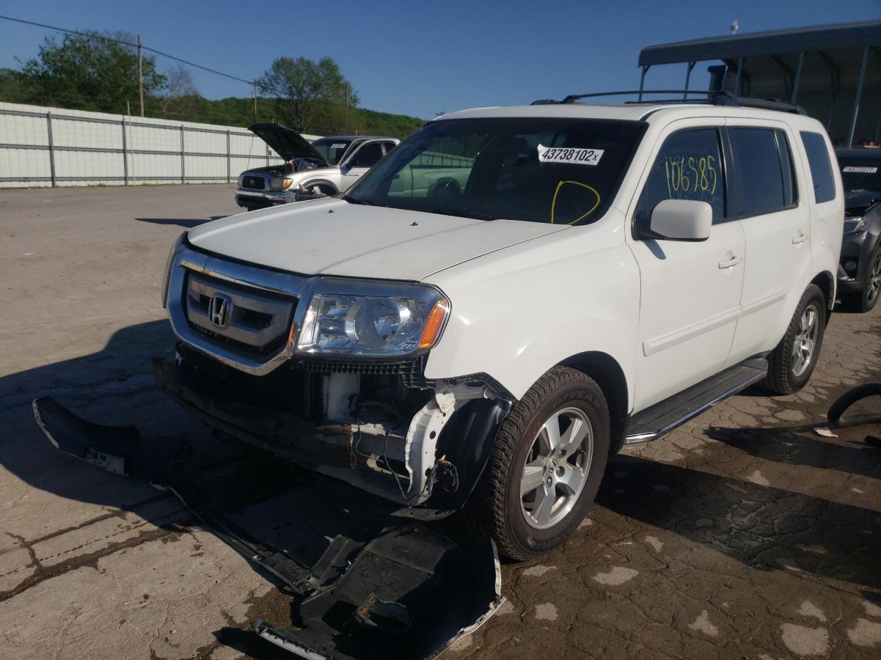 Photo 2 from auction – 2010 HONDA PILOT EXL with VIN 5FNYF3H67AB021507