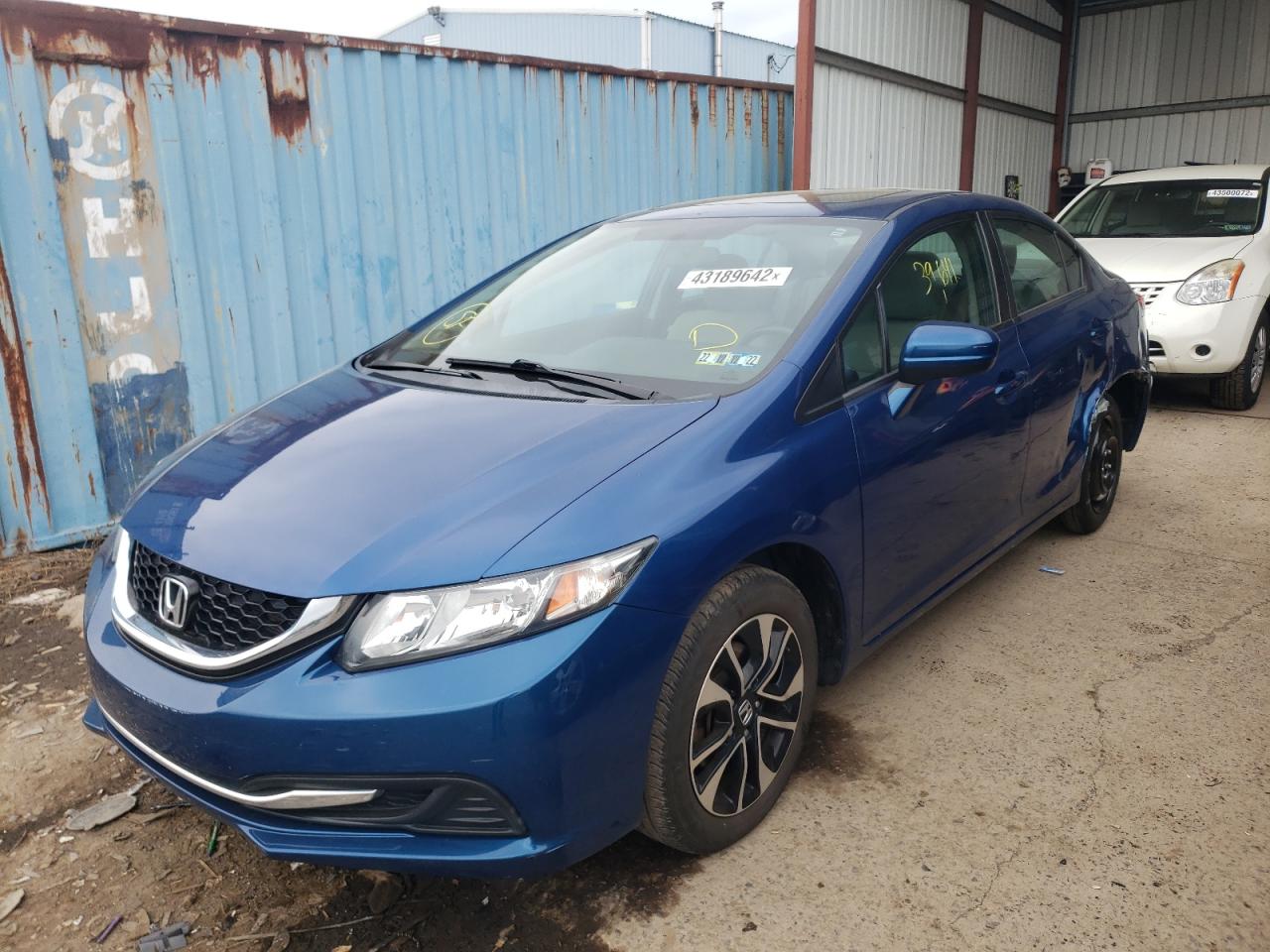 Photo 2 from auction – 2014 HONDA CIVIC EX with VIN 19XFB2F88EE264708