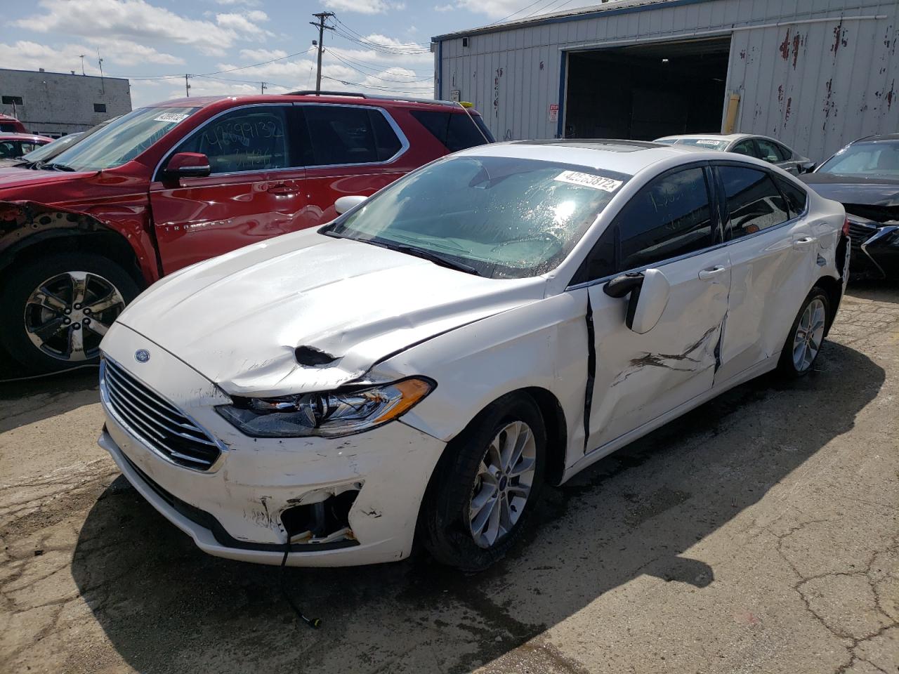 Photo 2 from auction – 2020 FORD FUSION SE with VIN 3FA6P0HD4LR226453