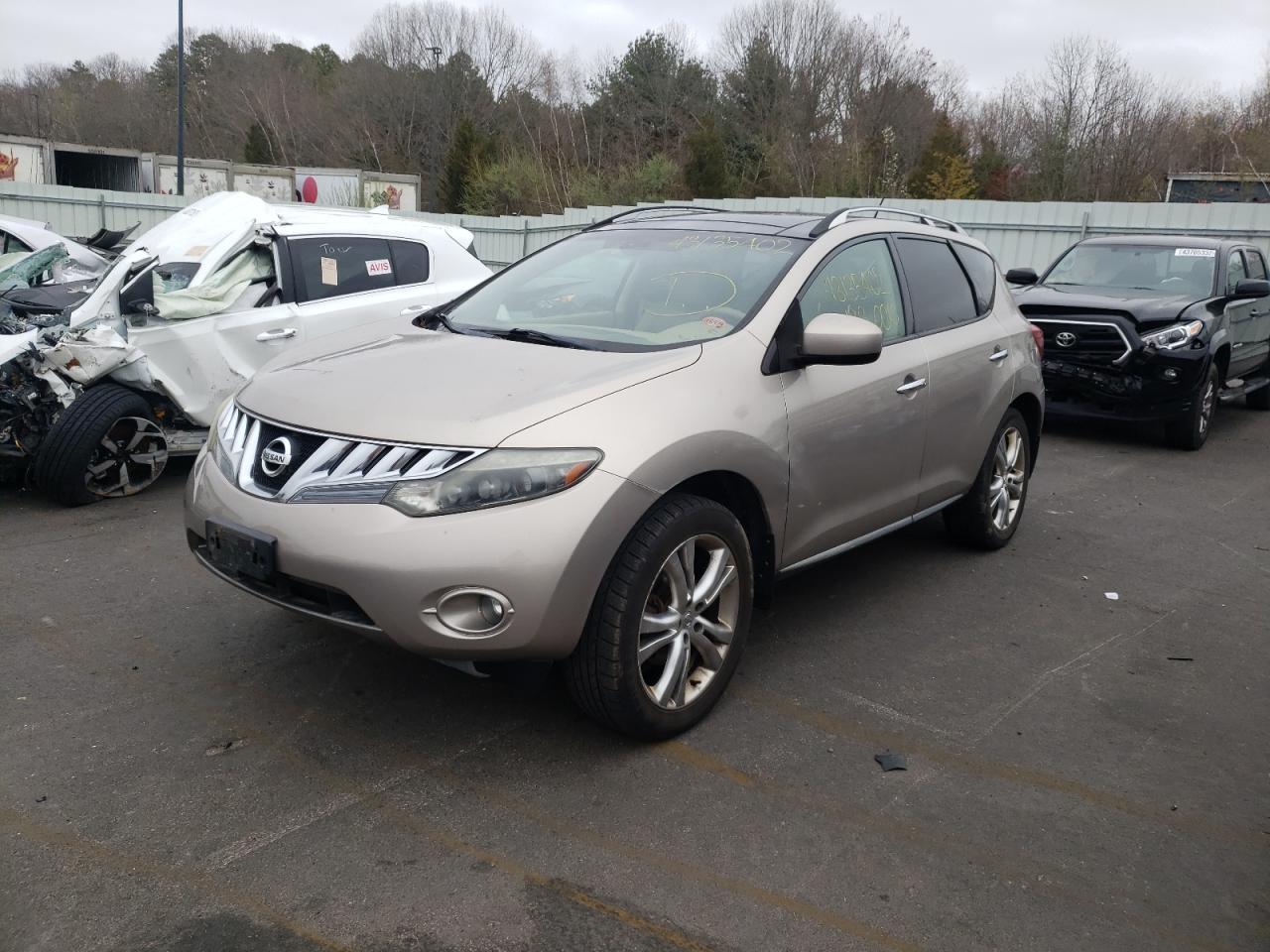 Photo 2 from auction – 2009 NISSAN MURANO S with VIN JN8AZ18W79W156978