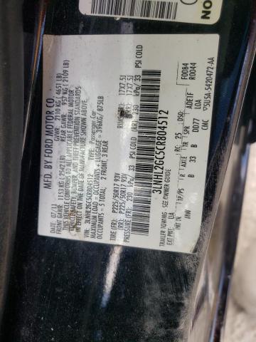 Photo 10 from auction – 2012 LINCOLN MKZ with VIN 3LNHL2GC5CR804512