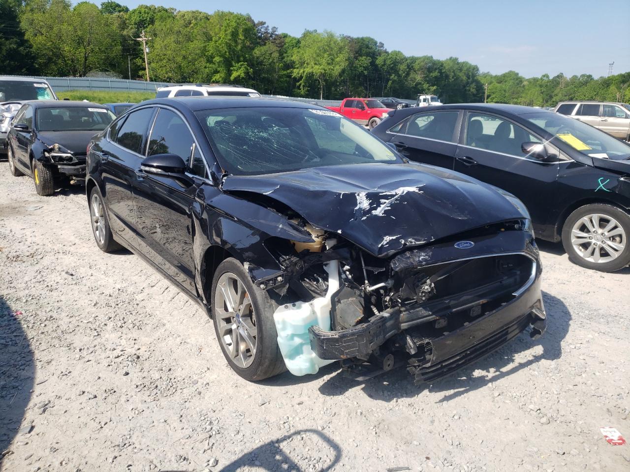 FORD FUSION SEL 2019 with VIN 3FA6P0CD0KR253168 - Photo from auction