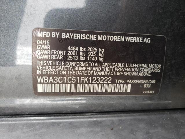 Photo 10 from auction – 2015 BMW 328 I SULE with VIN WBA3C1C51FK123222
