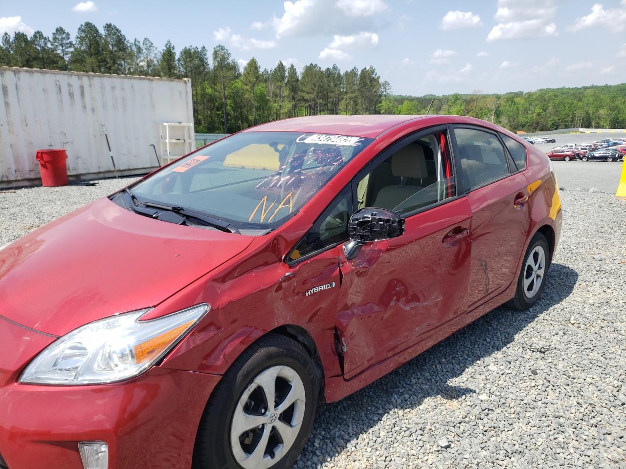 Photo 9 from auction – 2013 TOYOTA PRIUS with VIN JTDKN3DU3D1628384