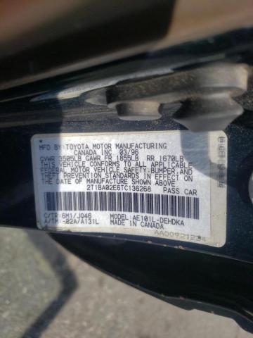 Photo 10 from auction – 1996 TOYOTA COROLLA with VIN 2T1BA02E6TC136268