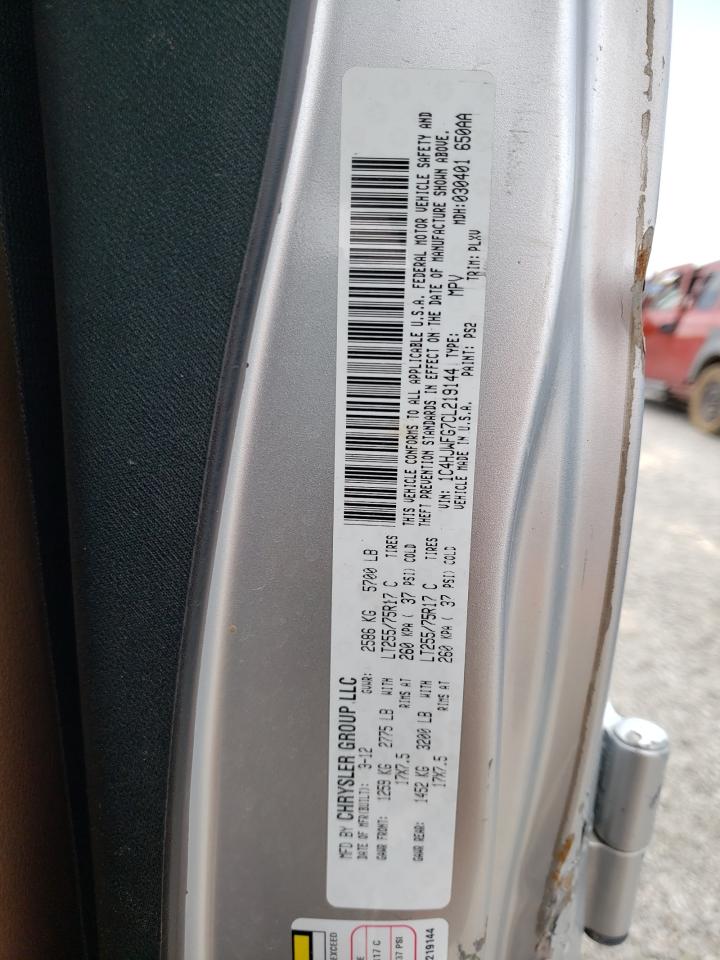 Photo 10 from auction – 2012 JEEP WRANGLER U with VIN 1C4HJWFG7CL219144