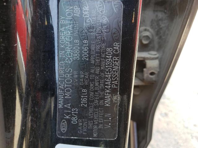 Photo 10 from auction – 2014 KIA FORTE LX with VIN KNAFK4A64E5139408