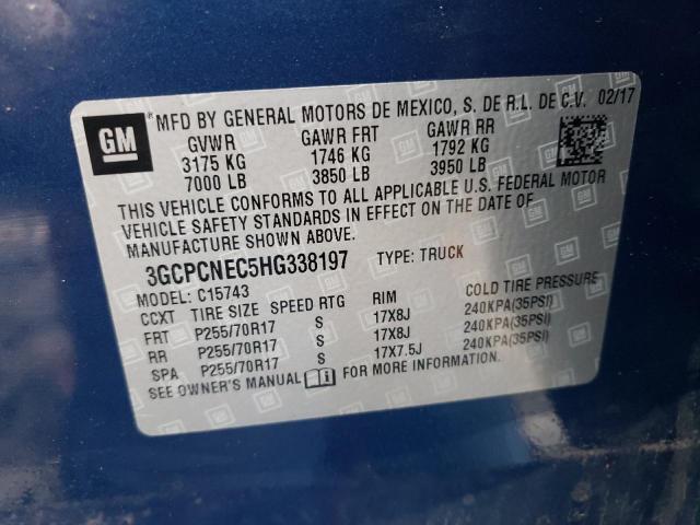 Photo 10 from auction – 2017 CHEVROLET SILVERADO with VIN 3GCPCNEC5HG338197