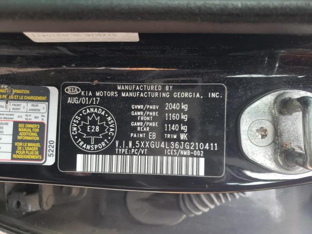 Photo 10 from auction – 2018 KIA OPTIMA EX with VIN 5XXGU4L36JG210411