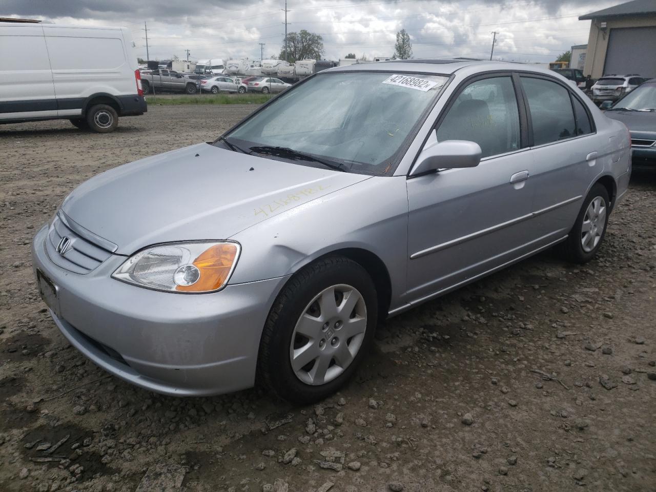 Photo 2 from auction – 2001 HONDA CIVIC EX with VIN 2HGES26751H506051