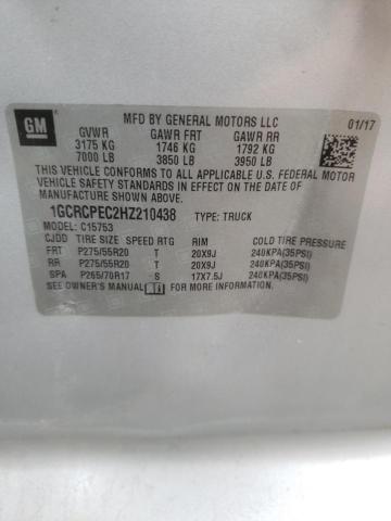 Photo 10 from auction – 2017 CHEVROLET SILVERADO with VIN 1GCRCPEC2HZ210438