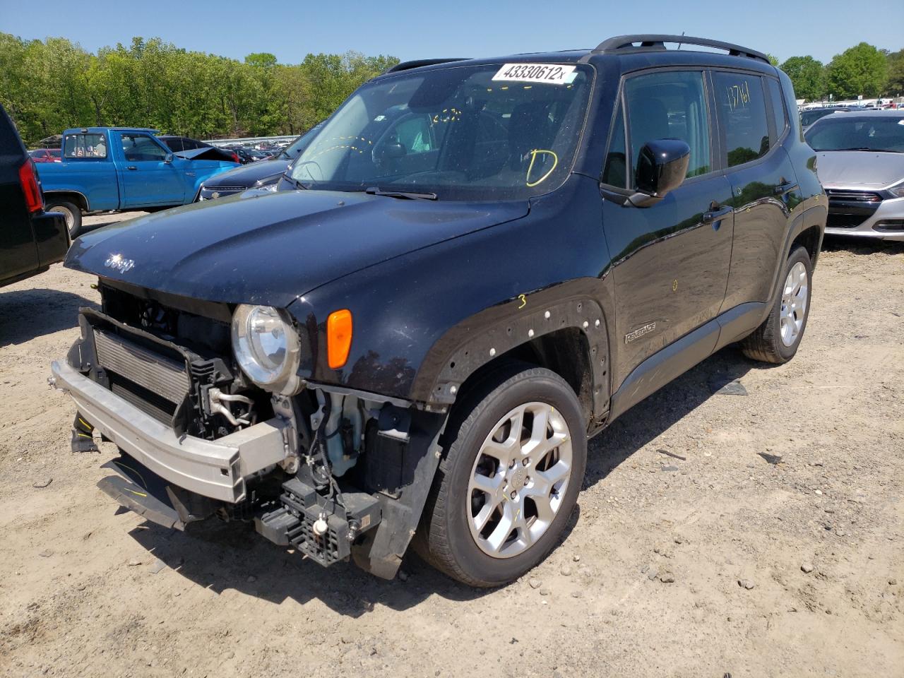 Photo 2 from auction – 2017 JEEP RENEGADE L with VIN ZACCJABB3HPE91989