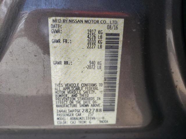 Photo 10 from auction – 2016 NISSAN ALTIMA 2.5 with VIN 1N4AL3AP7GC282788