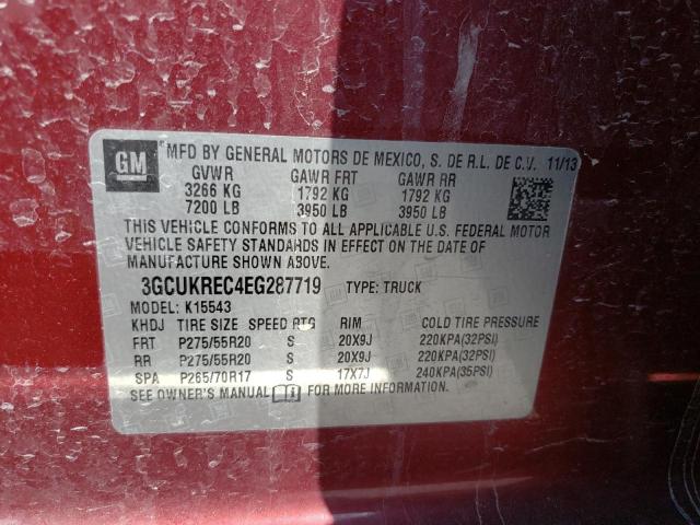 Photo 10 from auction – 2014 CHEVROLET SILVERADO with VIN 3GCUKREC4EG287719