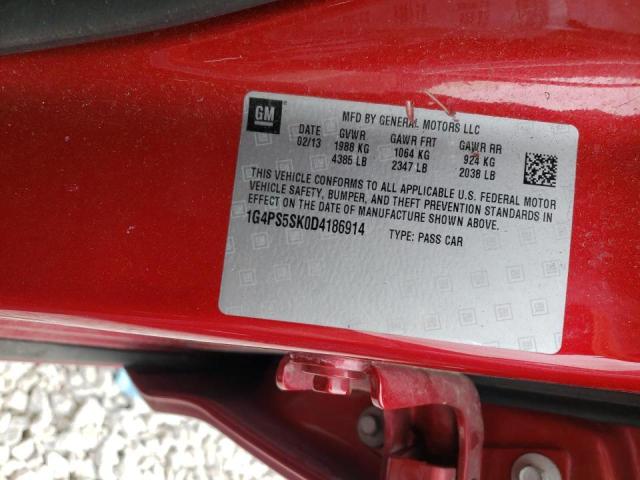 Photo 10 from auction – 2013 BUICK VERANO with VIN 1G4PS5SK0D4186914