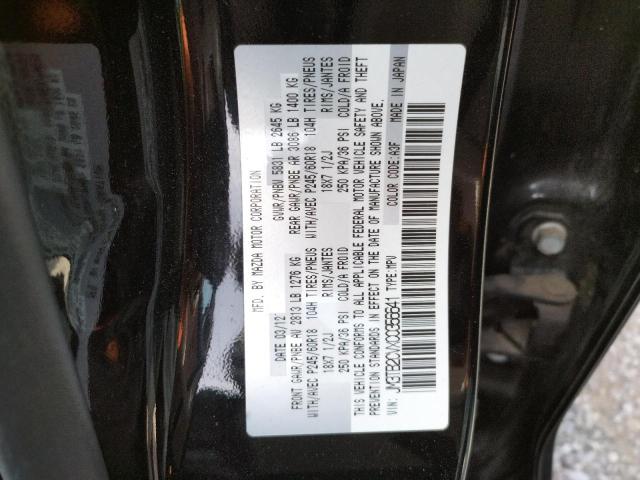 Photo 10 from auction – 2012 MAZDA CX-9 with VIN JM3TB2CVXC0356641