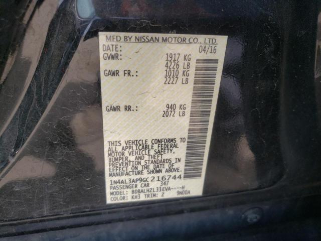 Photo 10 from auction – 2016 NISSAN ALTIMA 2.5 with VIN 1N4AL3AP9GC216744