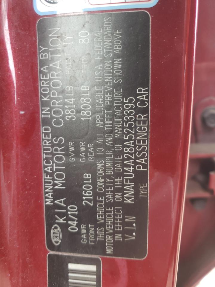 Photo 10 from auction – 2010 KIA FORTE EX with VIN KNAFU4A28A5253395