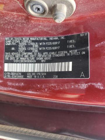 Photo 10 from auction – 2017 TOYOTA SIENNA XLE with VIN 5TDYZ3DC9HS896404