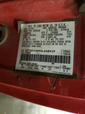 Photo 10 from auction – 1995 FORD F-150 with VIN 1FTEF14N9SLA48419