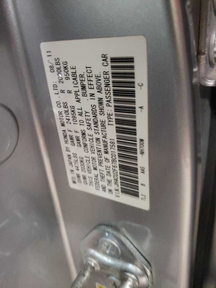 Photo 10 from auction – 2011 ACURA TSX with VIN JH4CU2F67BC017581