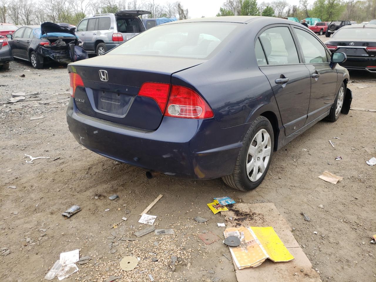 Photo 4 from auction – 2008 HONDA CIVIC LX with VIN 1HGFA16548L095206