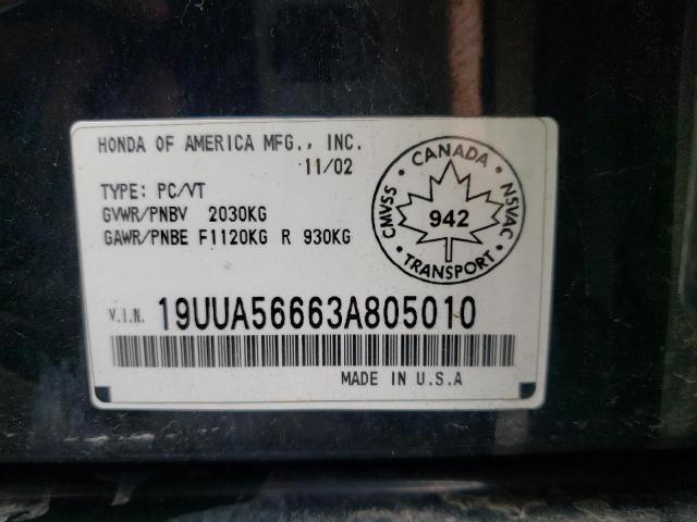Photo 1 from auction – 2003 ACURA 3.2TL with VIN 19UUA56663A805010