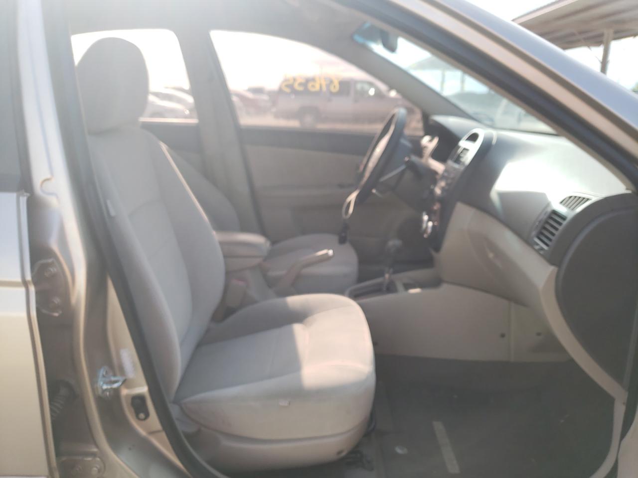 Photo 5 from auction – 2008 KIA SPECTRA EX with VIN KNAFE121185544526