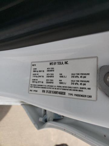 Photo 10 from auction – 2019 TESLA MODEL 3 with VIN 5YJ3E1EA9KF466830
