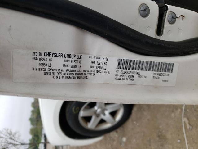 Photo 10 from auction – 2010 DODGE CHARGER SX with VIN 2B3CA3CV7AH218485