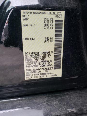 Photo 10 from auction – 2013 NISSAN ALTIMA 2.5 with VIN 1N4AL3APXDC269822