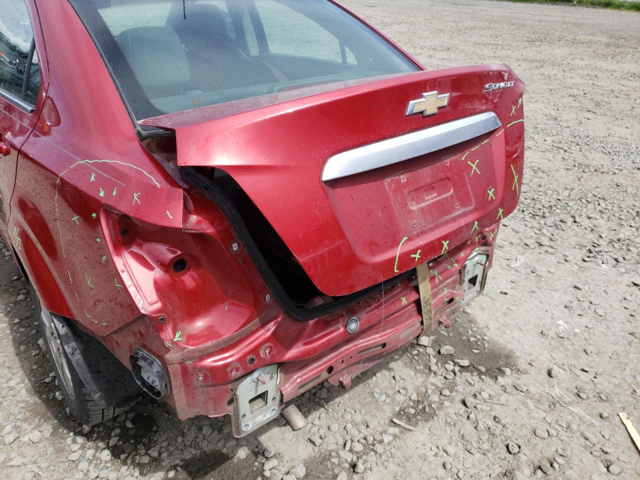 Photo 9 from auction – 2013 CHEVROLET SONIC LT with VIN 1G1JC5SG0D4127678