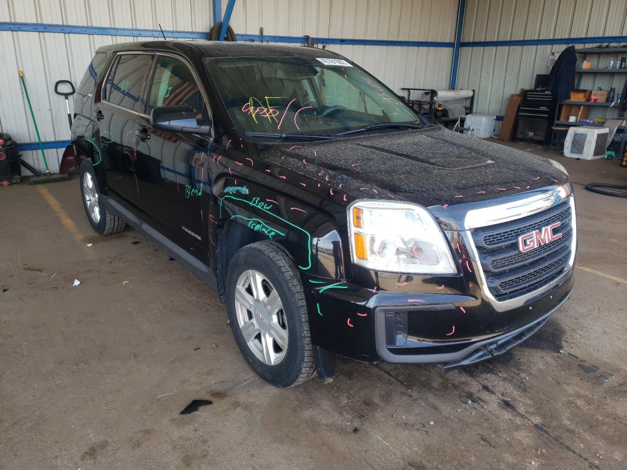 GMC TERRAIN SL 2016 with VIN 2GKALMEK9G6338161 - Photo from auction