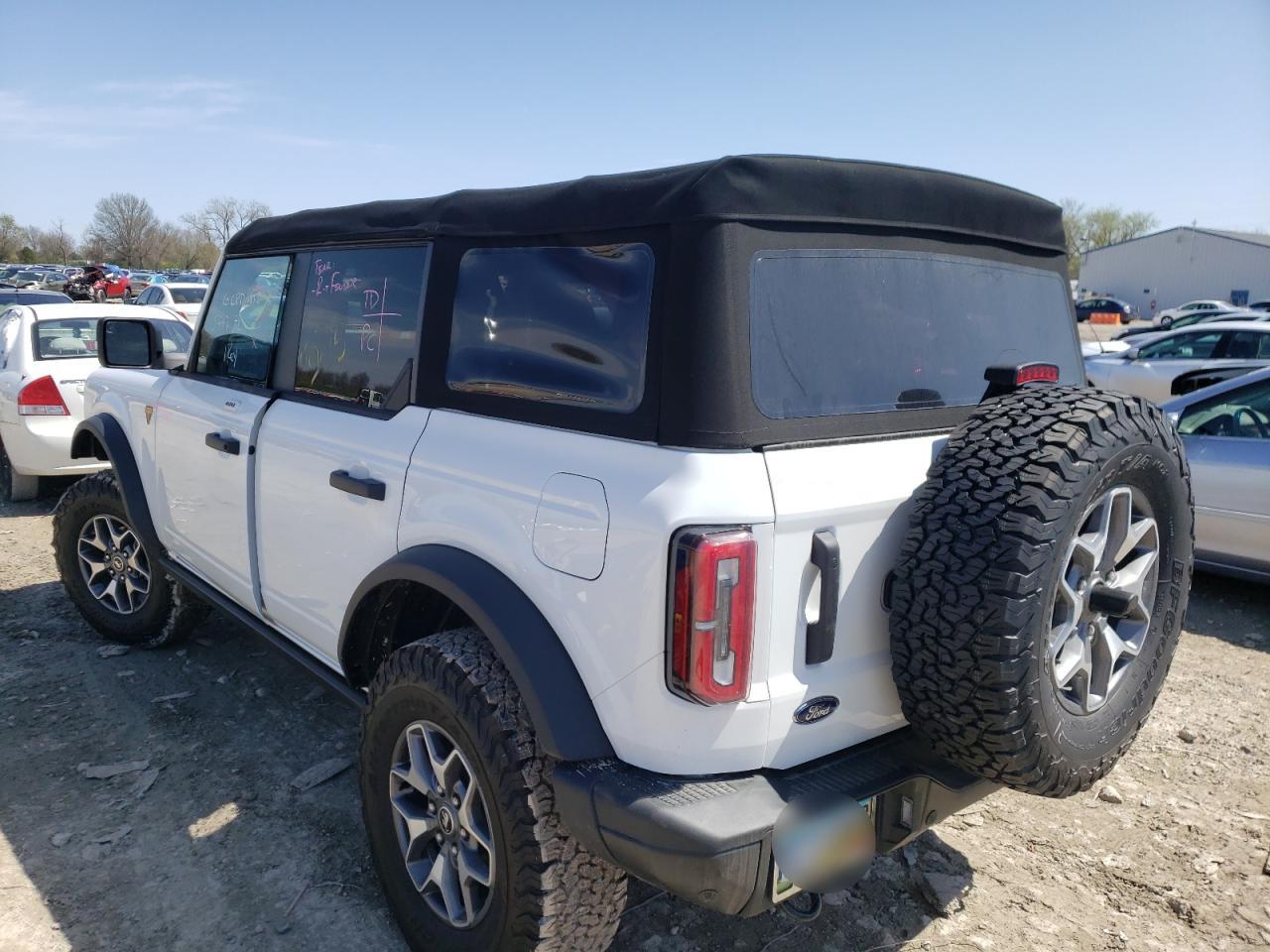 Photo 3 from auction – 2022 FORD BRONCO BAS with VIN 1FMEE5DH6NLA85447