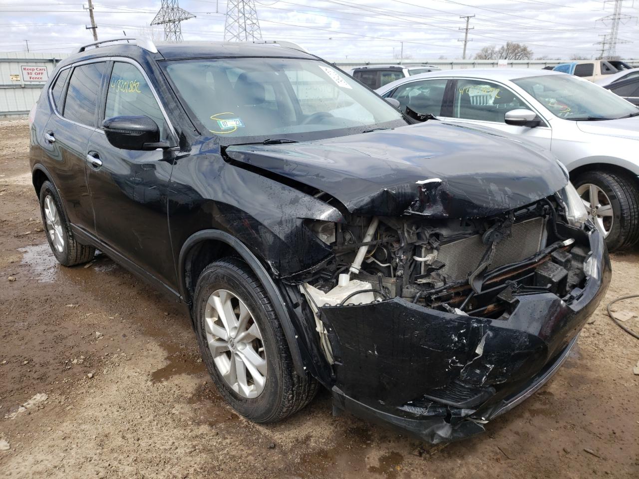 NISSAN ROGUE S 2016 with VIN KNMAT2MT1GP594885 - Photo from auction