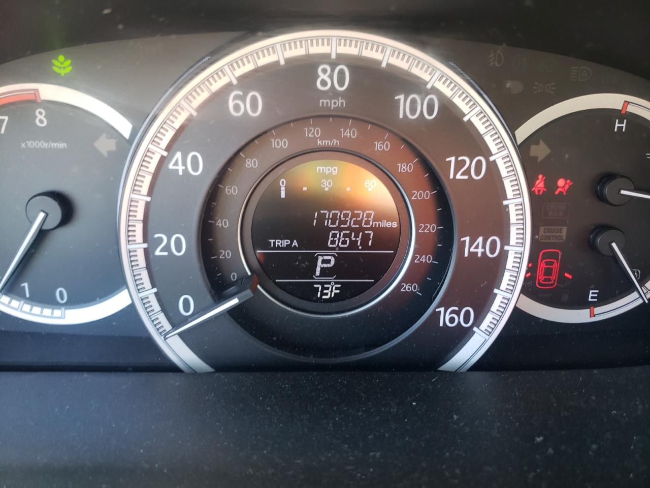 Photo 8 from auction – 2015 HONDA ACCORD EX with VIN 1HGCR2F7XFA226814