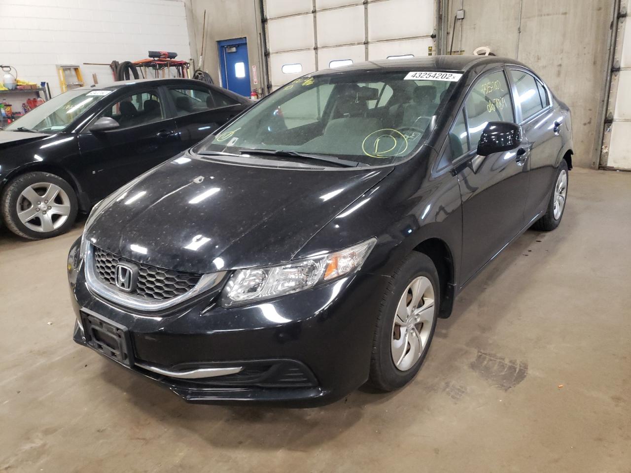 Photo 2 from auction – 2013 HONDA CIVIC with VIN 19XFB2F57DE098010