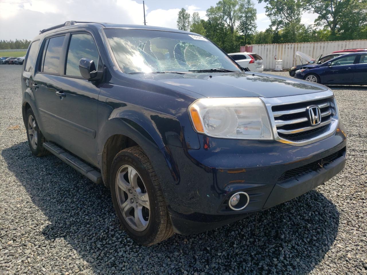 HONDA PILOT EXL 2012 with VIN 5FNYF4H54CB032982 - Photo from auction