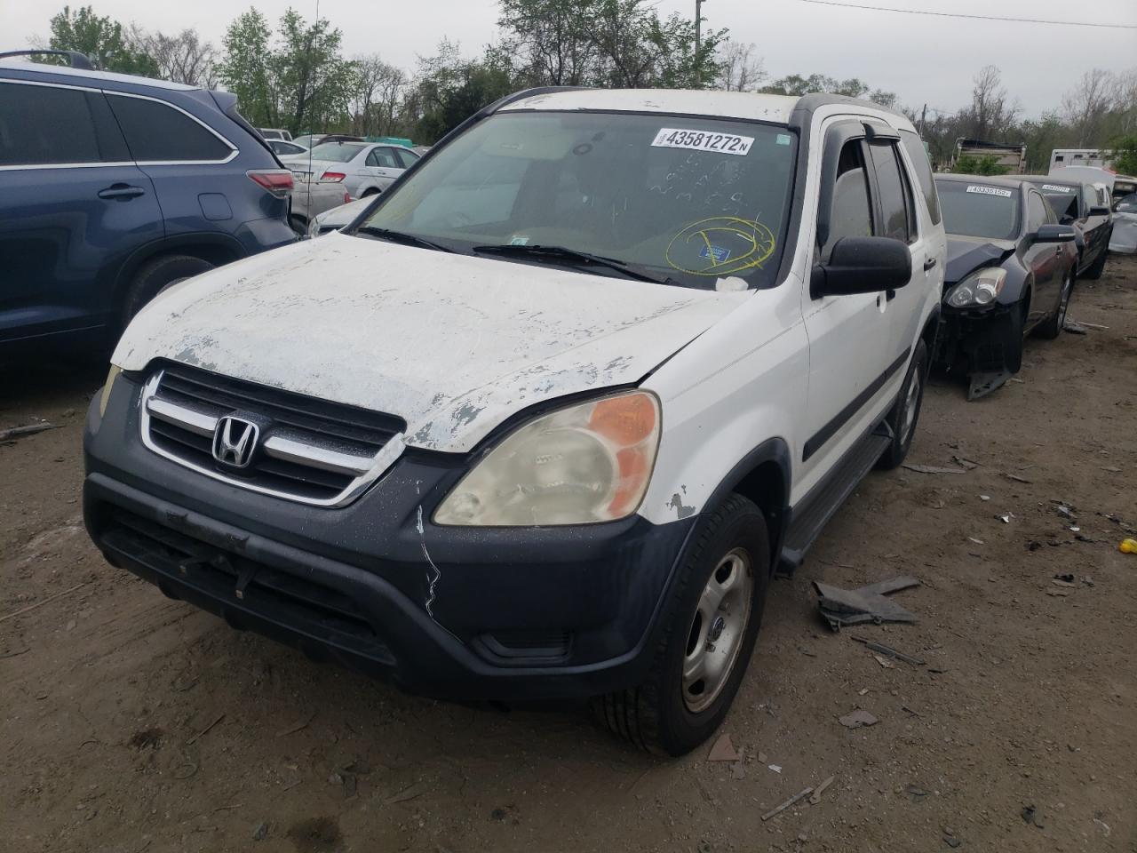 Photo 2 from auction – 2002 HONDA CR-V LX with VIN SHSRD78432U011437