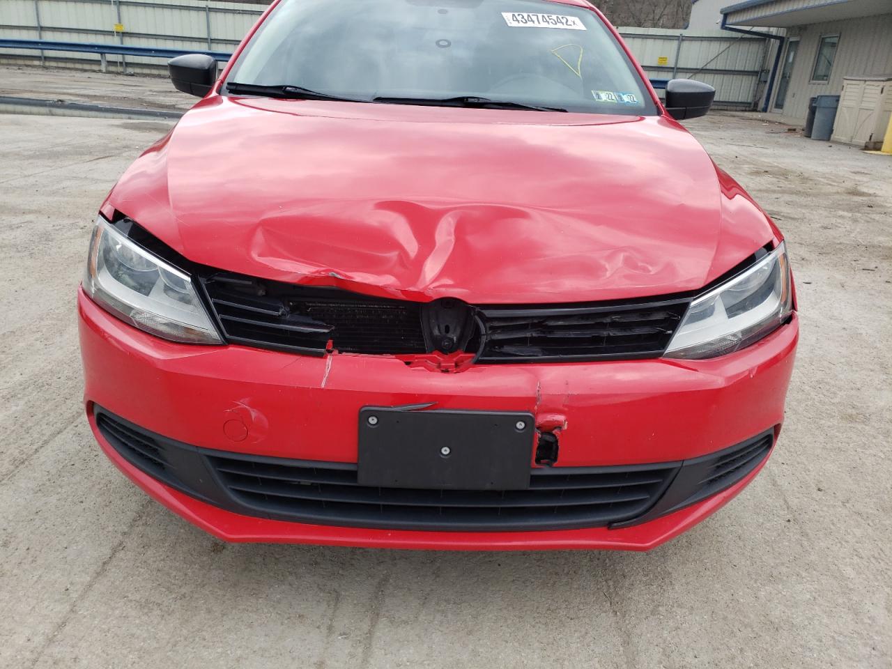 Photo 9 from auction – 2013 VOLKSWAGEN JETTA BASE with VIN 3VW1K7AJ7DM257557
