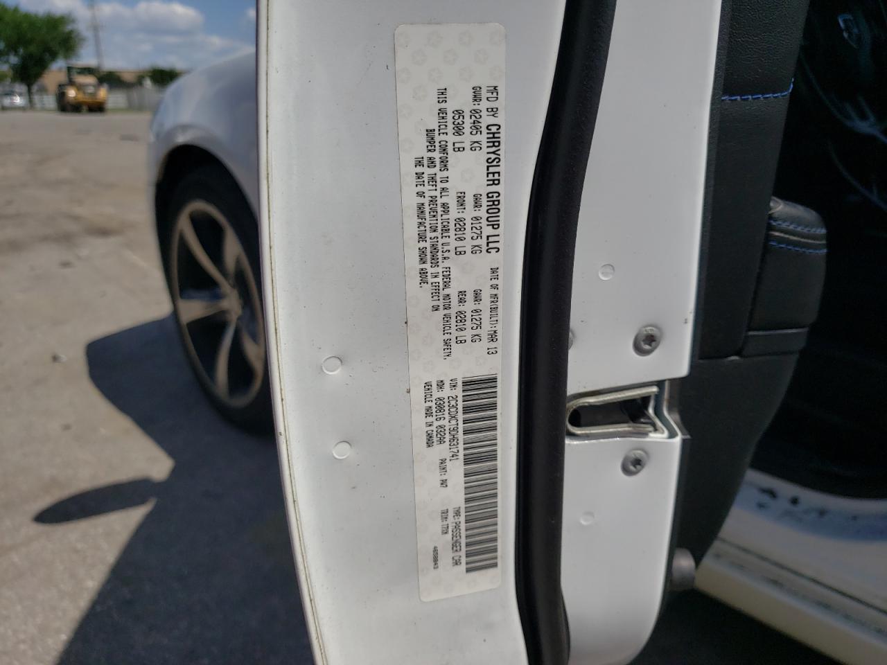 Photo 10 from auction – 2013 DODGE CHARGER R/ with VIN 2C3CDXCT9DH631741