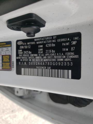 Photo 10 from auction – 2013 KIA OPTIMA EX with VIN 5XXGN4A78DG092353