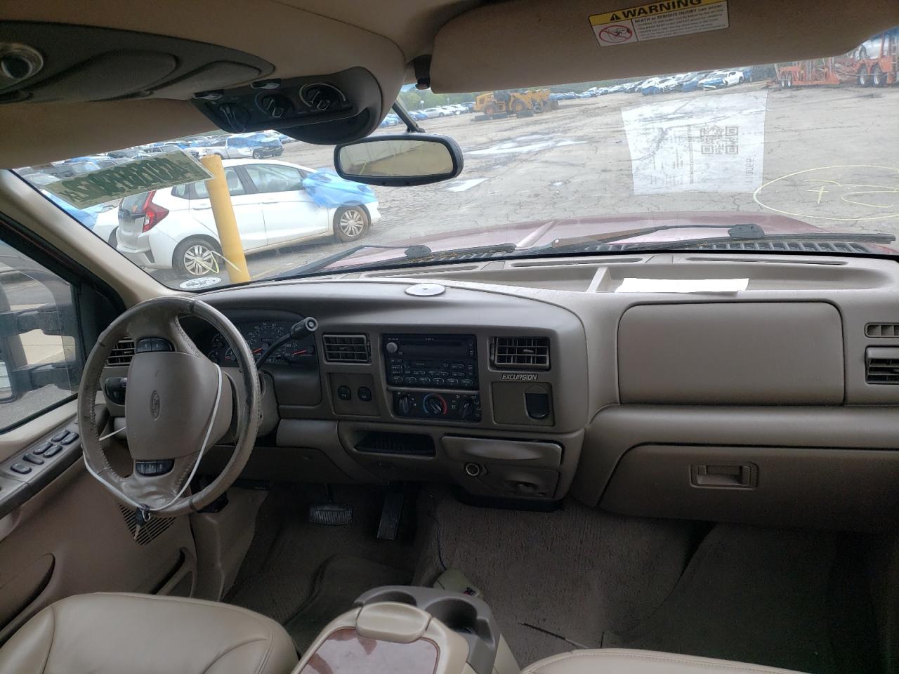Photo 9 from auction – 2000 FORD EXCURSION with VIN 1FMNU42S4YED79014