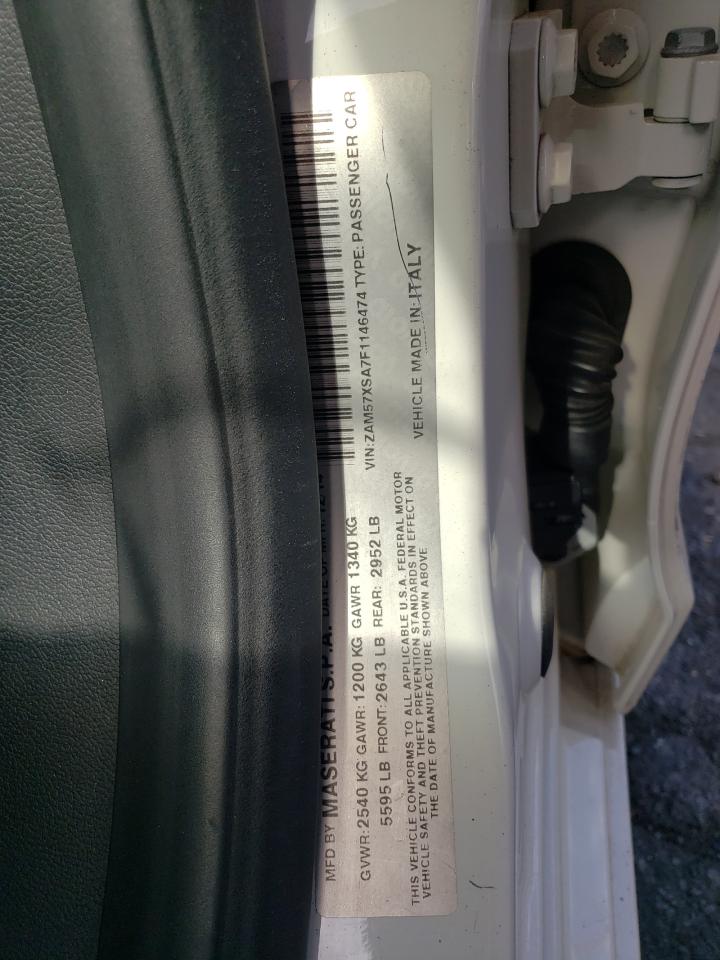 Photo 10 from auction – 2015 MASERATI GHIBLI with VIN ZAM57XSA7F1146474