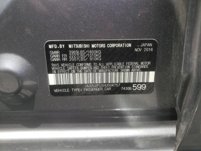 Photo 10 from auction – 2017 MITSUBISHI LANCER ES with VIN JA32U2FU1HU004757