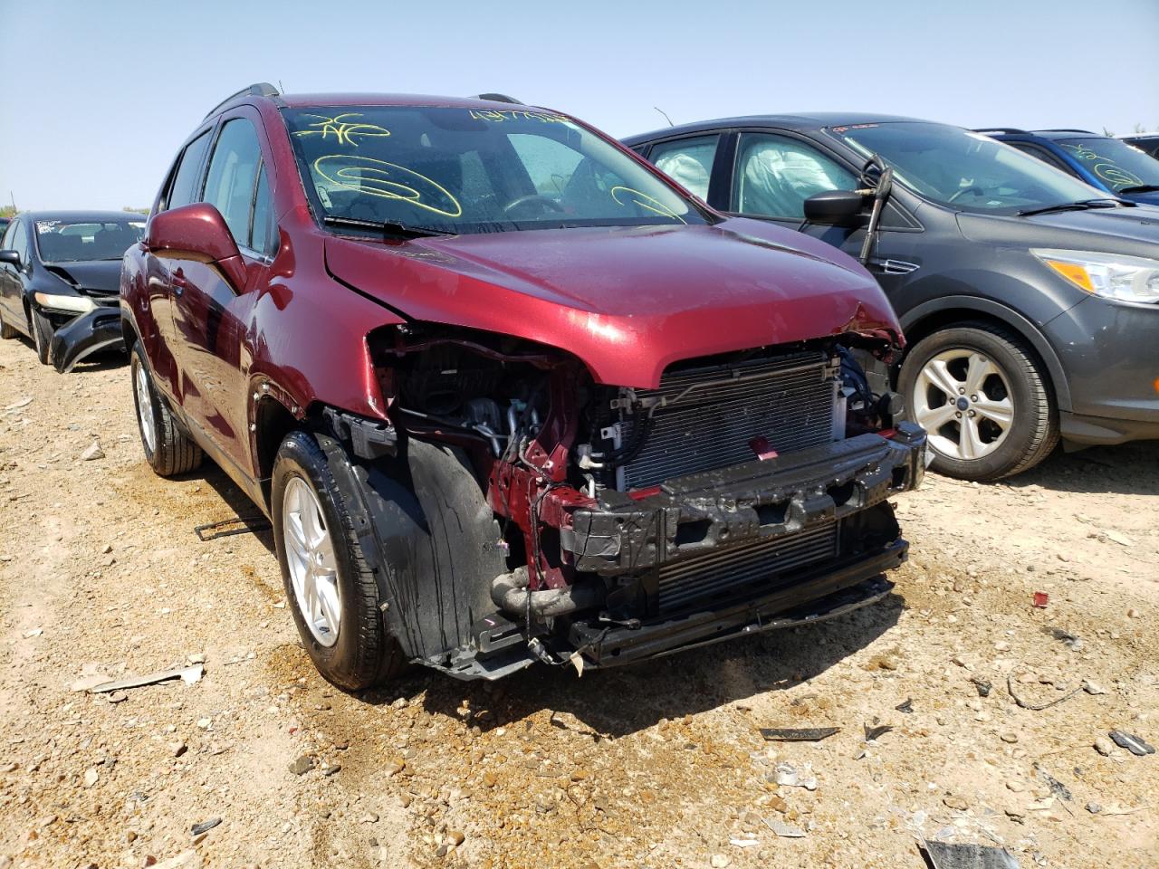 CHEVROLET TRAX 1LT 2016 with VIN 3GNCJLSB0GL171992 - Photo from auction