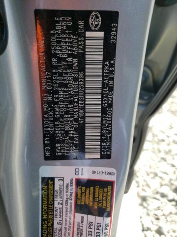 Photo 10 from auction – 2017 TOYOTA AVALON XLE with VIN 4T1BK1EB2HU259396
